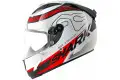 Integral Motorcycle Helmet Shark Race-R PRO MILES White Red Blac
