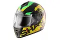 Casco integrale Shark S600 Volt Mat nero verde giallo