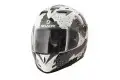 Casco integrale Shark S700-S Squad bianco nero rosso