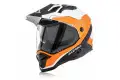 Acerbis Reactive Graffix full face touring helmet in White Orange fiber