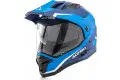 Acerbis Reactive Graffix VTR fiber touring helmet fiber Light Blue Blue White