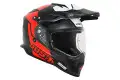 Just1 J34 Pro Tour cross helmet Fluo Red Black Matt