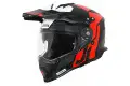 Just1 J34 Pro Tour cross helmet Fluo Red Black Matt