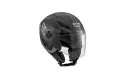 Casco jet Agv Blade Multi Human nero argento gunmetal