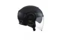 Casco jet Agv Fluid Mono nero opaco