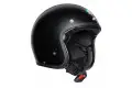 Casco jet AGV Legends X70 E2205 SOLID in fibra Nero opaco