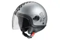 Axo Subway Top jet helmet Silver