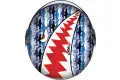 Grex G1.1 ARTWORK jet helmet Jaw White Blue Red