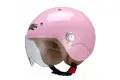 Casco jet bambino Kappa J03 Bubble rosa lucido