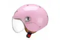 Casco jet bambino Kappa J03 Bubble rosa lucido