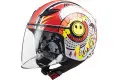 LS2 OF602 FUNNY SLUCH RED WHITE kid jet helmet