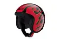 Casco jet Caberg Jet Freeride Flame Nero Rosso