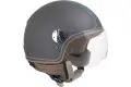 CGM 109V SANTA MONICA jet helmet Titanium rubber