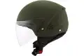 Kyt COUGAR PLAIN ARMY jet helmet Matt Green