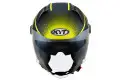 Kyt D-CITY COLORFUL Yellow jet helmet