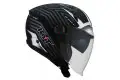 Kyt D-CITY LUCENT jet helmet Matt black Silver