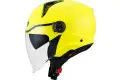Kyt D-CITY Plain Yellow Fluo jet helmet