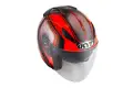 KYT jet helmet Hellcat Superfluo red