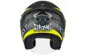 kyt NF-J ATTITUDE jet helmet Matt Anthracite Yellow