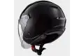 LS2 OF573 Twister jet helmet double visor black