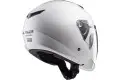LS2 OF573 TWISTER II SINGLE MONO GLOSS WHITE jet helmet