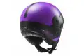 Casco jet LS2 OF597 Cabrio Via Viola Opaco Nero