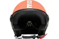 Momo Design Fighter Classic jet helmet Coral Matt White