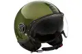 Momo Design Fighter EVO jet helmet Glossy Green Black