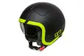 Premier ROCKER LNY9 BM jet helmet Matt Black Fluo Yellow