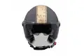 Premier ROCKER VISOR OR19 BM jet helmet matt black gold