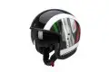 Casco jet Scorpion Belfast Roma nero verde rosso