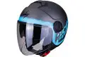 Scorpion EXO CITY BLURR jet helmet Silver Matt Blue
