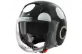 Dual Visor Motorcycle Helmet Jet Shark Coxy Nano Black / White