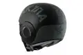 Motorcycle helmet Jet With Goggles Shark RAW SOYOUZ Black Silver