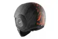 Casco jet Shark Raw Dante Mat nero arancio antracite opaco