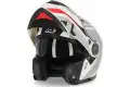 Acerbis REDERWEL modular helmet white red