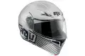 Casco Modulare Agv Compact Multi Audax argento opaco nero