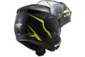 LS2 FF902 SCOPE SKID flip up helmet BLACK HiVis YELLOW