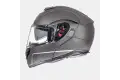 Mt Helmets Atom Sv Solid Matt Titanium Flip Up Helmet