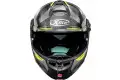 X-Lite X-1004 Ultra Carbon DEDALON N-COM flip up helmet Carbon Black Yellow