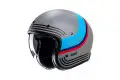 Hjc Jet motorcycle helmet  V31 BYRON Blue Red Gray Black