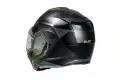 Hjc Modular motorcycle helmet  i100 BESTON Titanium Green