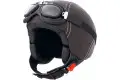 CABERG Century jet helmet leather, goggles included brown