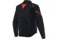 Dainese Smart Jacket LS Sport motorcycle jacket Black Red Fluo