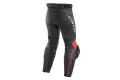 Pantaloni moto pelle racing Dainese DELTA 3 Nero Nero Rosso Fluo