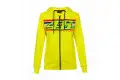 VR46 46 STRIPES woman full zip hoodie Yellow