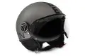 Casco jet Momo Design Fighter EVO titanio nero