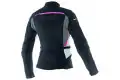 Giacca moto donna Dainese Arya D-Dry nero grigio fuxia