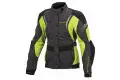 Macna woman touring jacket Beryl dark grey fluo yellow