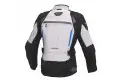 Macna woman touring jacket Impact Pro WP light grey black